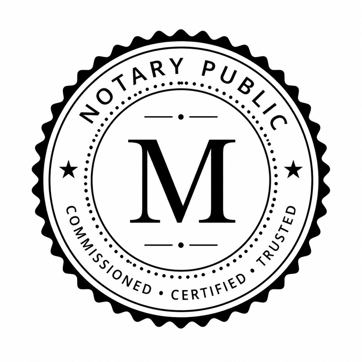 Official notary seal — Rick Marshall, Florida Commissioned Notary Public